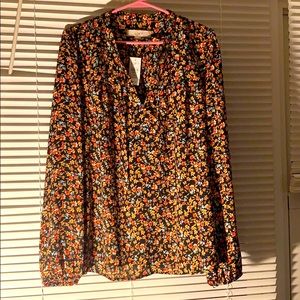 New Loft  V Neck Blouse